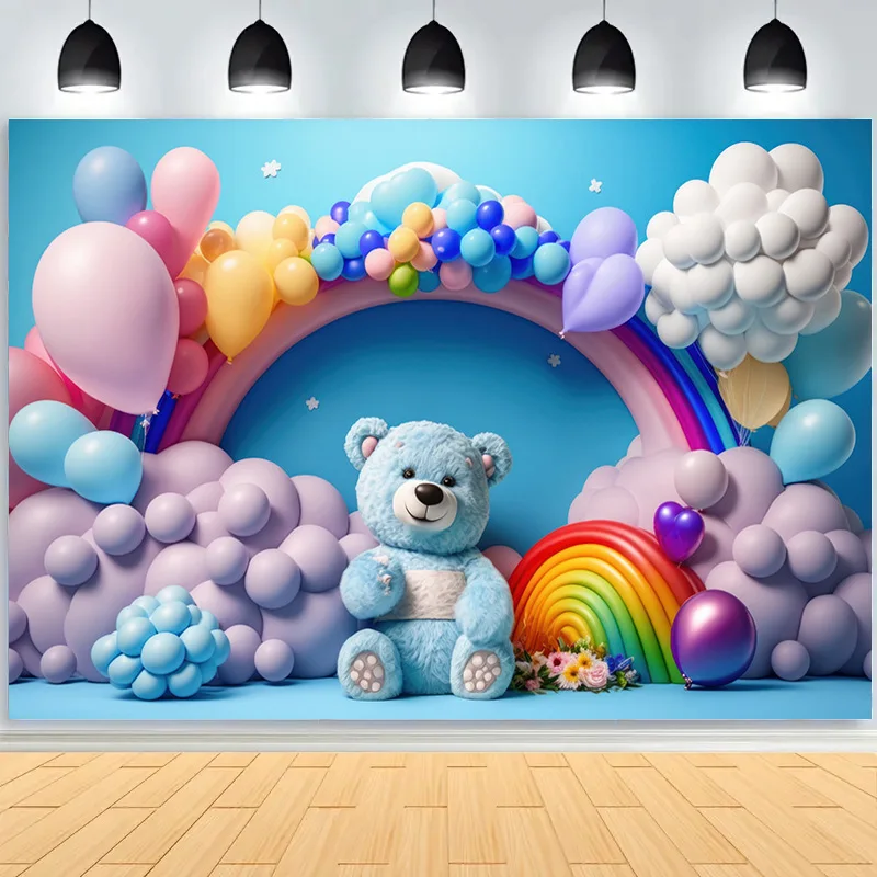 

Balloons Decorations For Baby Shower Party Photography Backdrops Props Birthday Children Newborn Photo Studio Background BE-06