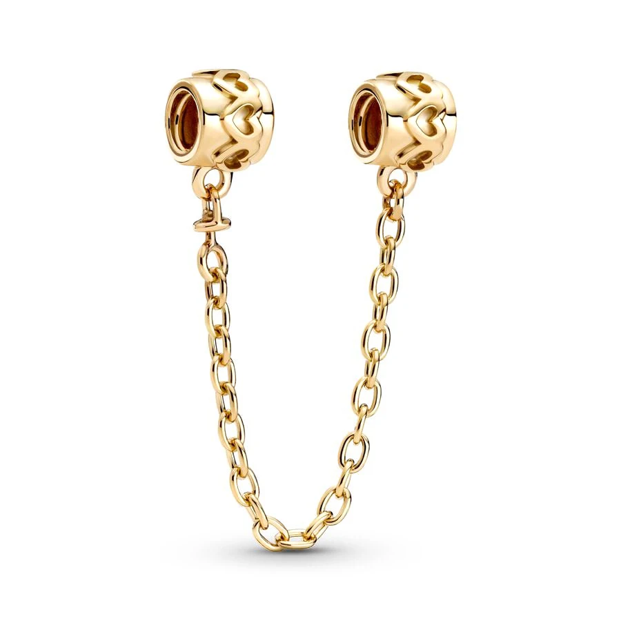 Gold Safety Chain Family Tree Giant Dragon Envelope Charm Beads Fit Original 925 Silver European Bracelet DIY Women Jewelry Gift 2