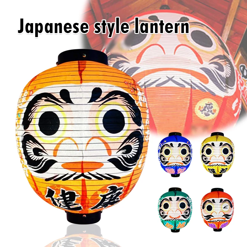 

Japanese Waterproof Cloth Lanterns Daruma Crafts Cartoon Lucky Lantern Sushi Restaurant Cuisine Izakaya Decoration Ornaments