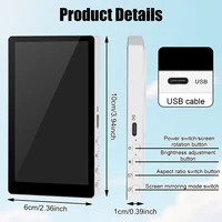 Écran de surveillance magnétique sans fil pour utiliser la caméra arrière du téléphone pour selfie, mise en miroir, vlog, diffusion en direct et enregistrement vidéo 2