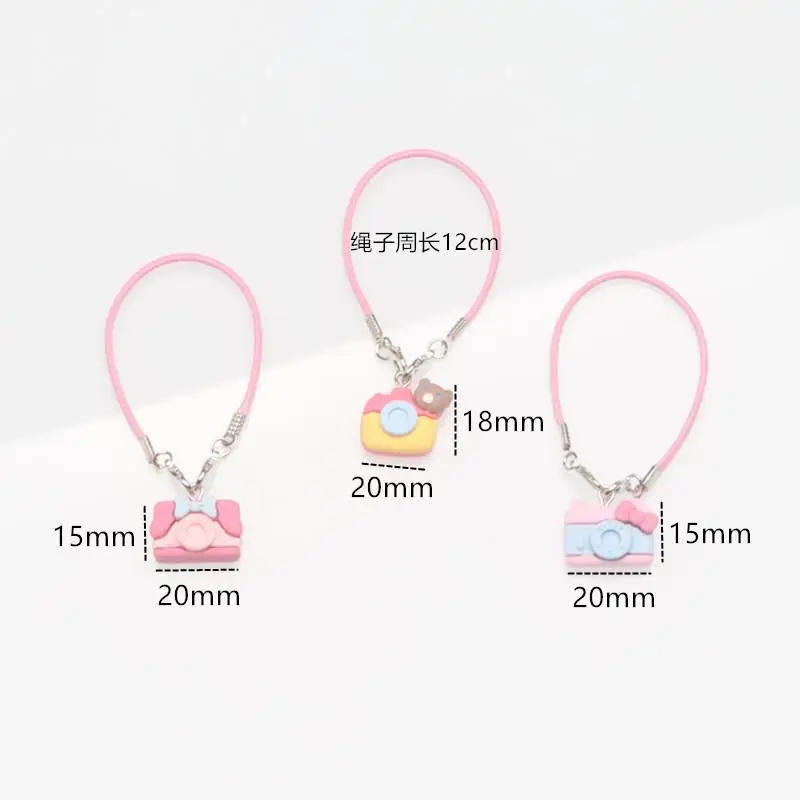 Mini Bear DIY Camera Dress up Plush Toy for 17cm Labubu Plush doll Accessories 4