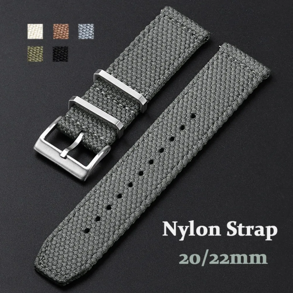 Premium Nylon Canvas Waterproof Watch Strap - Soft, Sporty & Durable Bracelet
