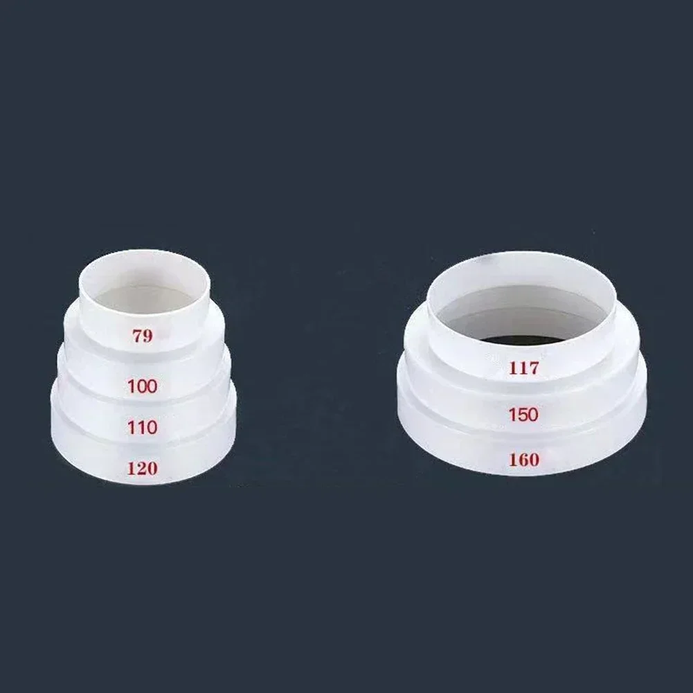 Duct Pipe Connector Duct Multi Reducer Extractor Fan Pipe Connector ABS Plastic 80/100/110/120/150/160mm For Exhaust Fan Ventilation Duct 1pc