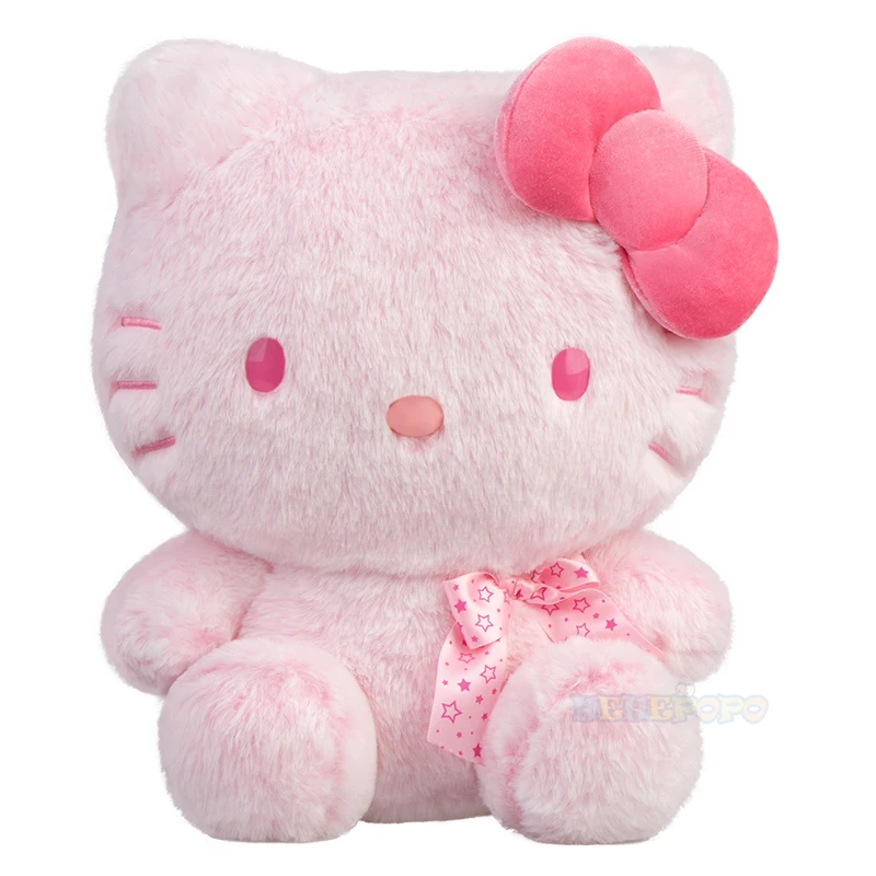28cm Pink Hello Kitty Plush Pudding Dog Toy Doll Genuine Hello Kitty
