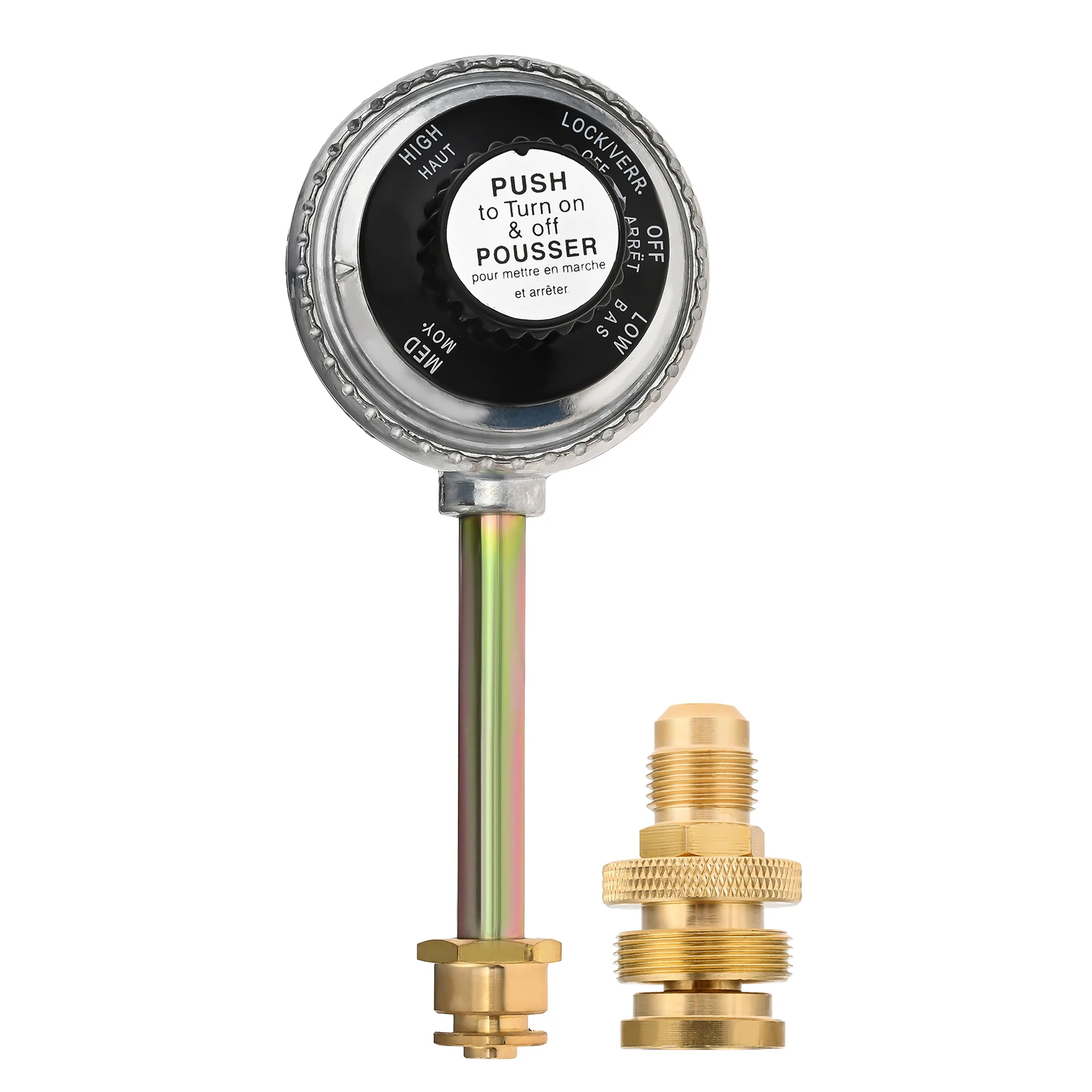 Valvola Di Regolazione Per Barbecue Grill Con Adattatore In Ottone Da 1 Libbra Adatto Per Char Broil Grill2Go 2012 E Recente Vecchio Modello 29103224A