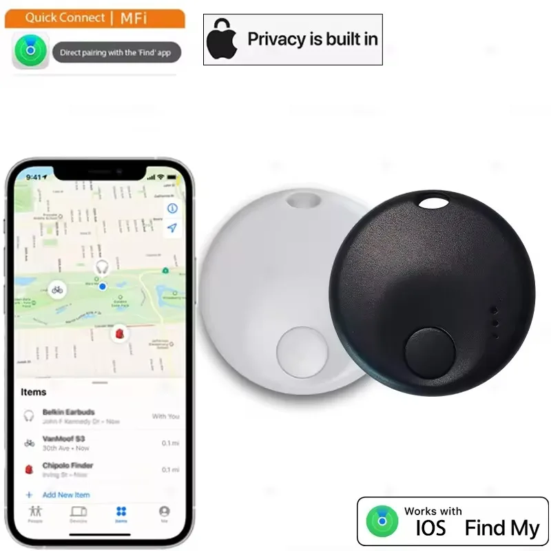 Item Locator Bluetooth Luggage Tracker for Apple Find My iOS Only Key Luggage Backpack