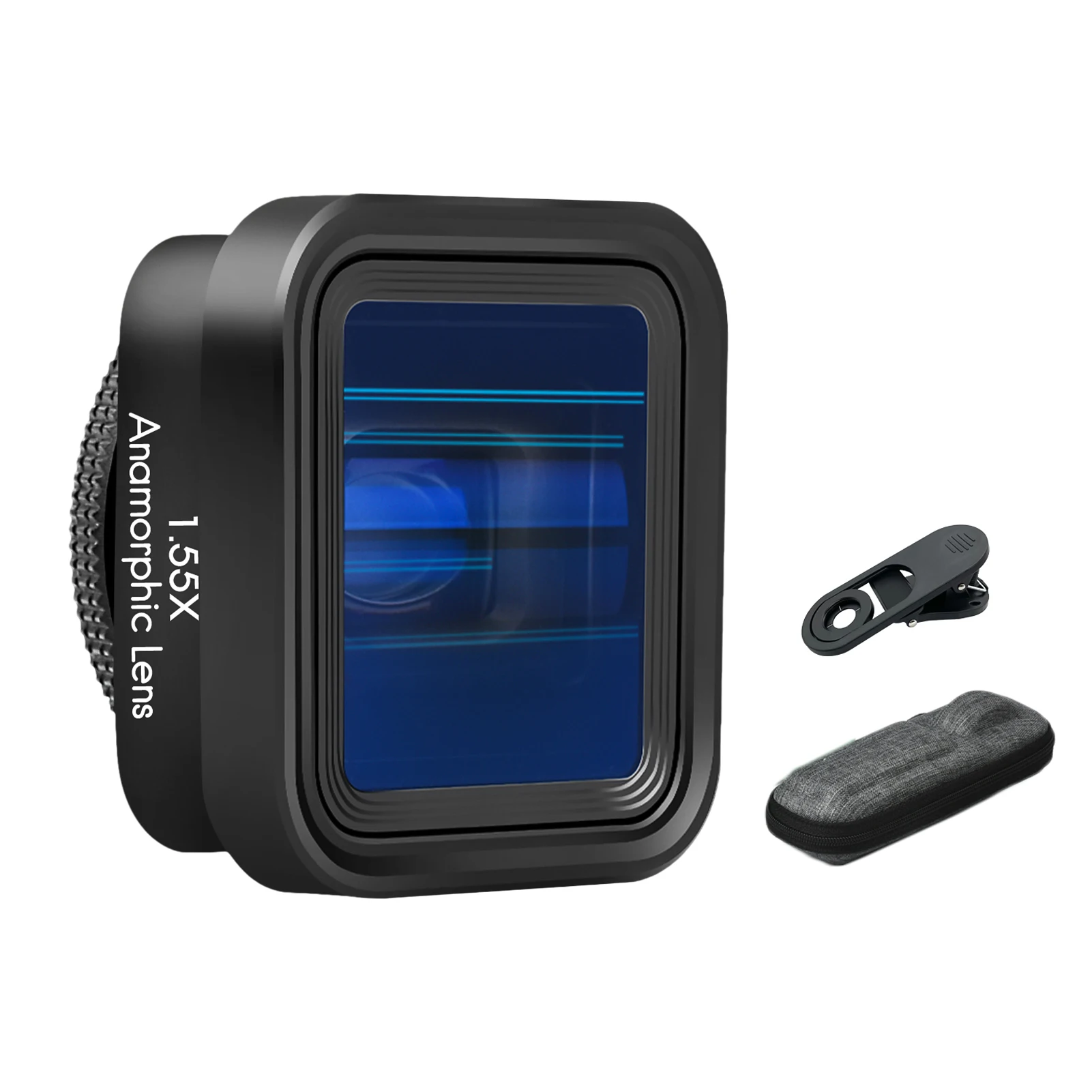 Mobile Phone Anamorphic Movie Lens 1.55X Deformation Filmmaking Lens For iPhone 15/14/13/12/11 telephoto lens