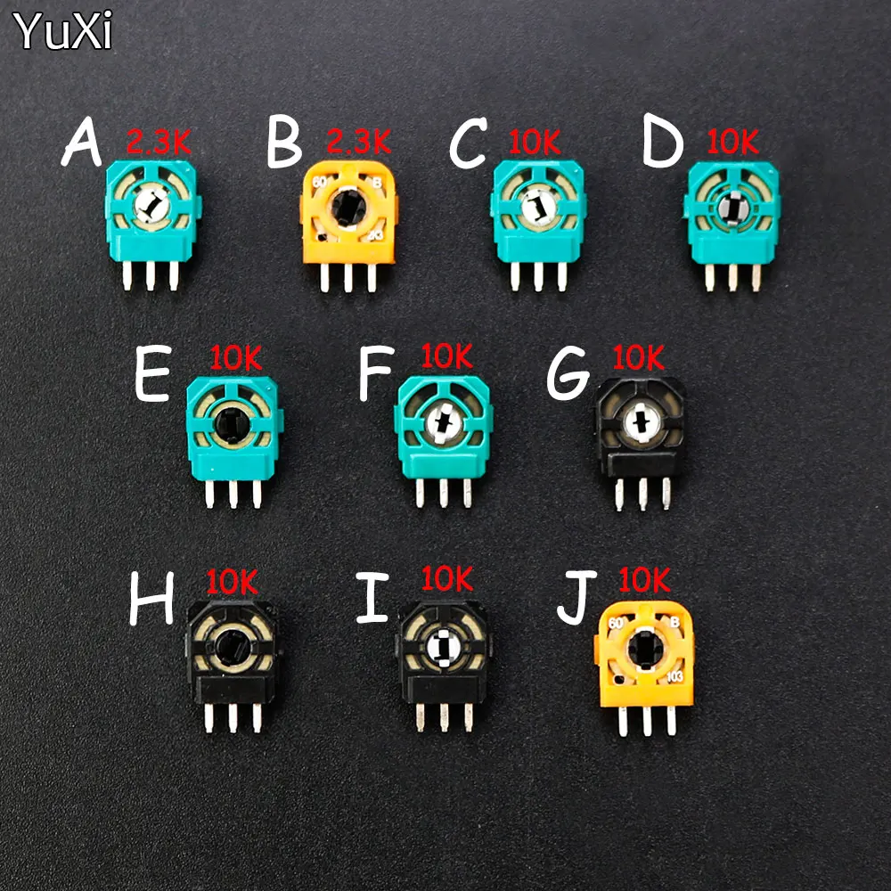

YUXI 1Pcs Original 3D Analog Micro Switch Sensor For PS4 PS5 Controller 3D Thumbstick Axis Resistors Potentiometer For Xbox One