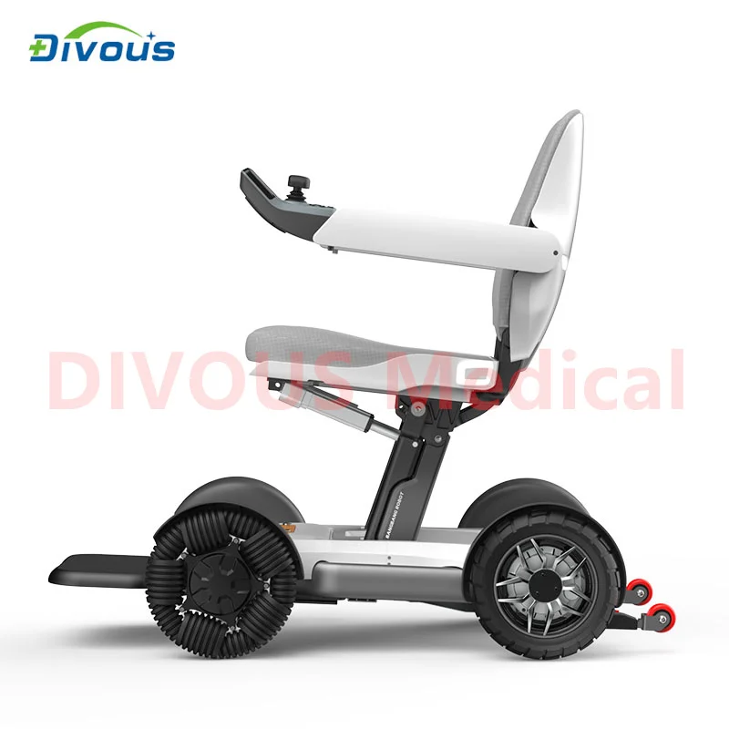 Fully Automated Remote Folding Mobility Scooter Bluetooth App Electric Wheelchair for Disabled