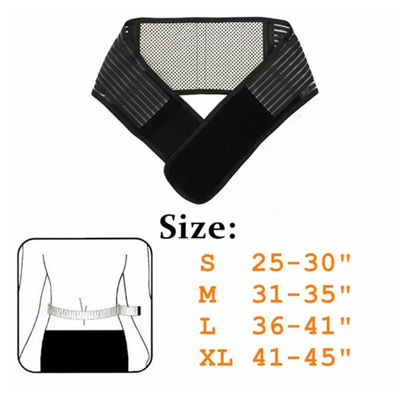 1Pcs Self-Heating Lumbar Back Support Belt, Anti Fatigue Spine Injury Prevention Back Waist Brace Belt Band Support Protector BEST SELLERS