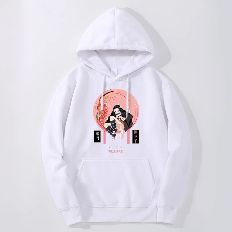 

Demon Slayer Japan Anime Hoodies Men Nezuko Manga Kimetsu No Yaiba Sweatshirt Hip Hop Oversize New Streetwear Sudaderas