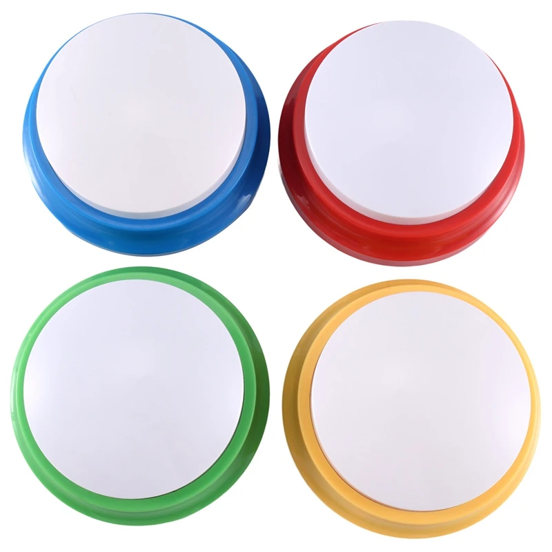 4Pcs Pet Sound Box Registrabile Talking Dog Button Registratore Vocale Giocattolo Parlante Per Pet Training Tool Squeeze Box Giocattoli Per Cani