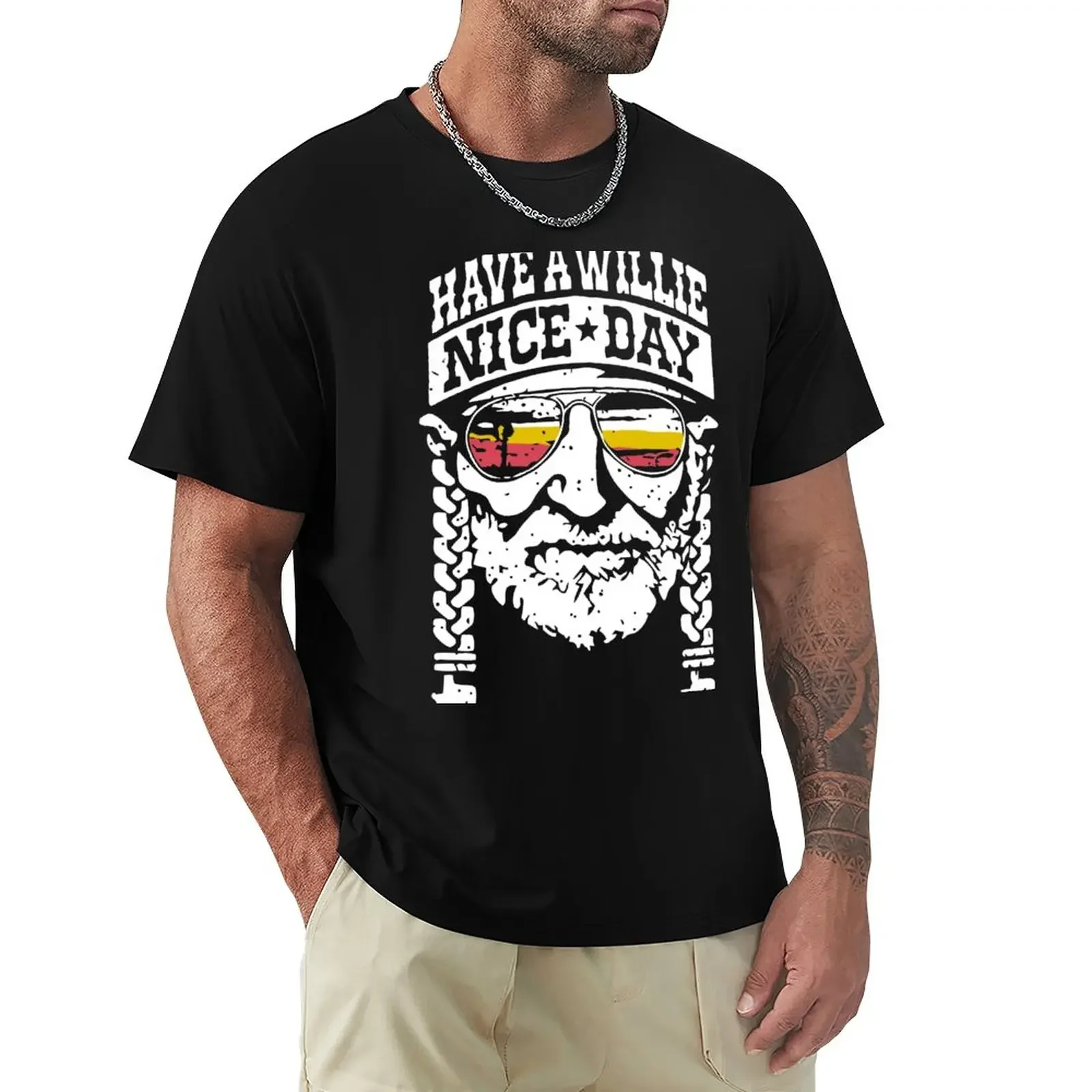 

Funny Nice Day Have a Willie T-Shirt summer clothes vintage new edition Men's cotton t-shirt
