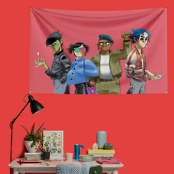 Gorillaz - Inspired Rock Music Flag - Large Decorative Banner - 150 x 240cm (ZH97010)