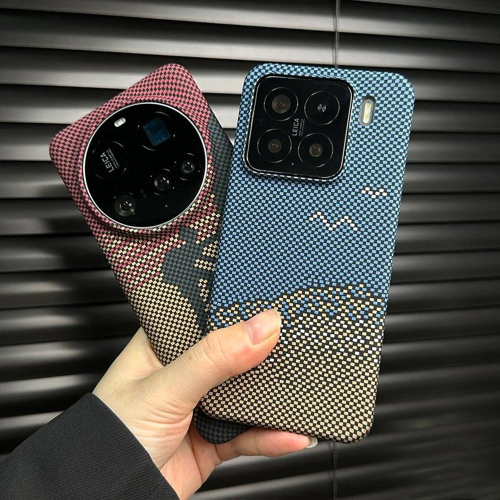Luxury Slim Carbon Fibre Pattern Shockproof Matte Phone Case