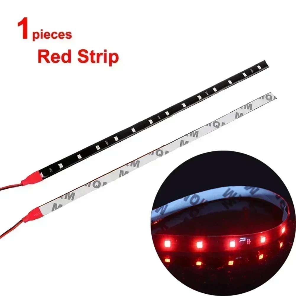 Flexible Strip Light 12V 30CM 15SMD Car LED Strip Light Ambient Waterproof Motorcycle Decorative Lamps Accessories 1 Pc