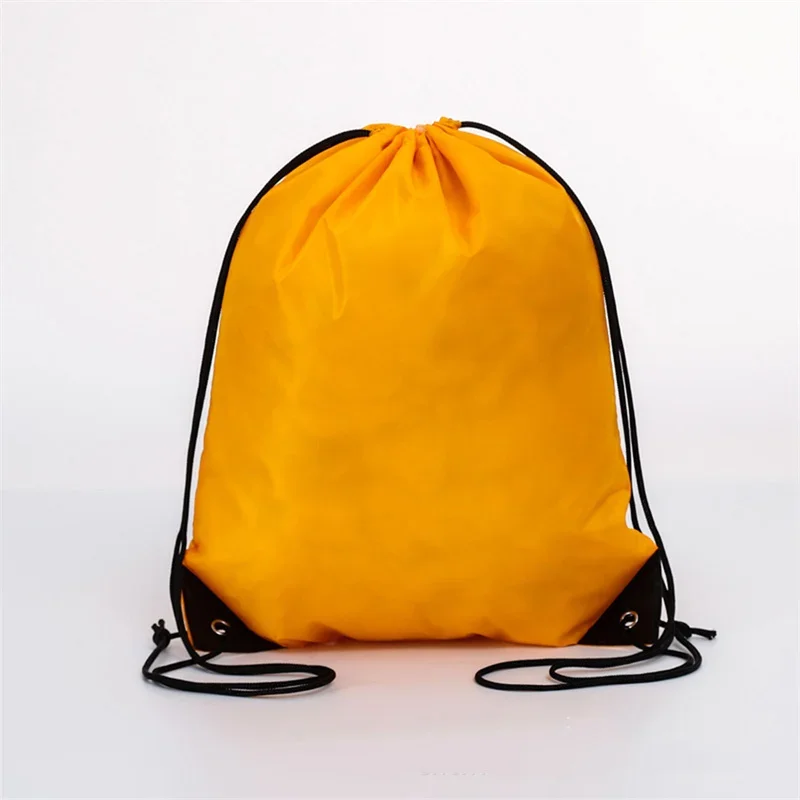 1pc Drawstring Backpack Bag with Reflective Strip String Backpack Cinch Sacks Bag Bulk for School Yoga Sport Gym Traveling 3