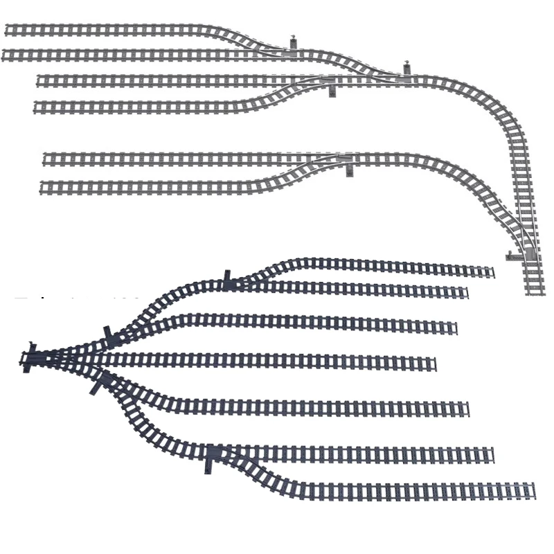 6 Piezas Rails Du Train Adaptador De Vía De Tren De Madera Piezas De Conector Universal Vías de Tren de Madera Adaptador de Puente Juguetes Educativos para Niños