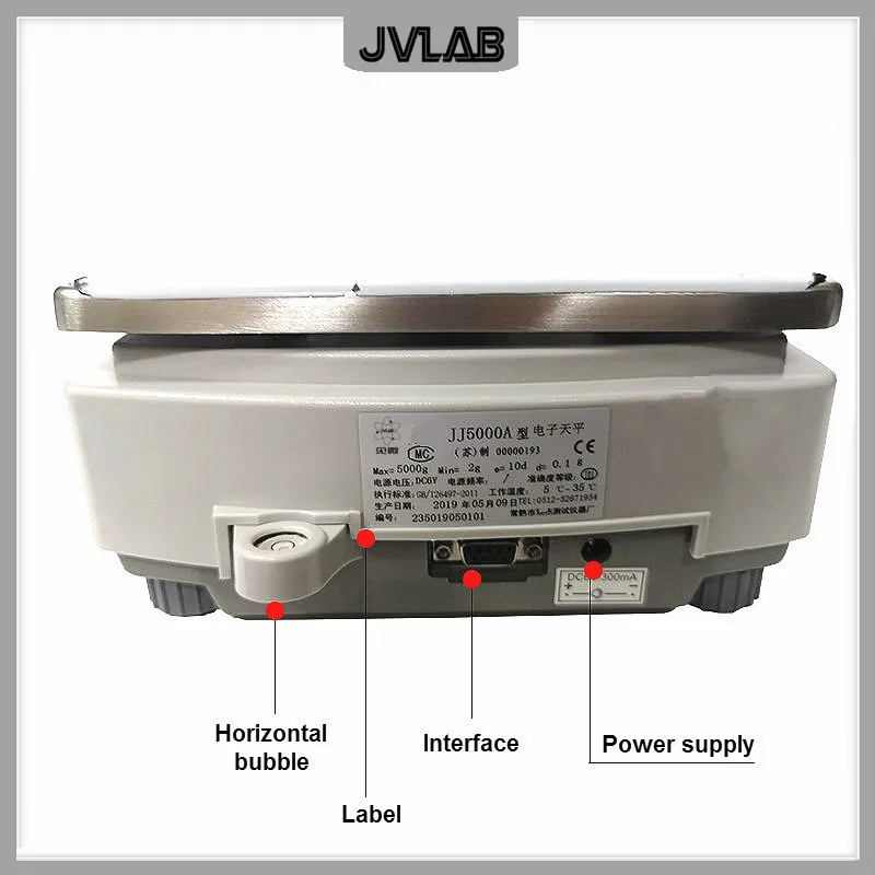 Electronic Scale Laboratory Balance Precision Electric Scale Lab Balance Resolution d=0.1g Max. Capacity 2000 3000 5000g 10kg