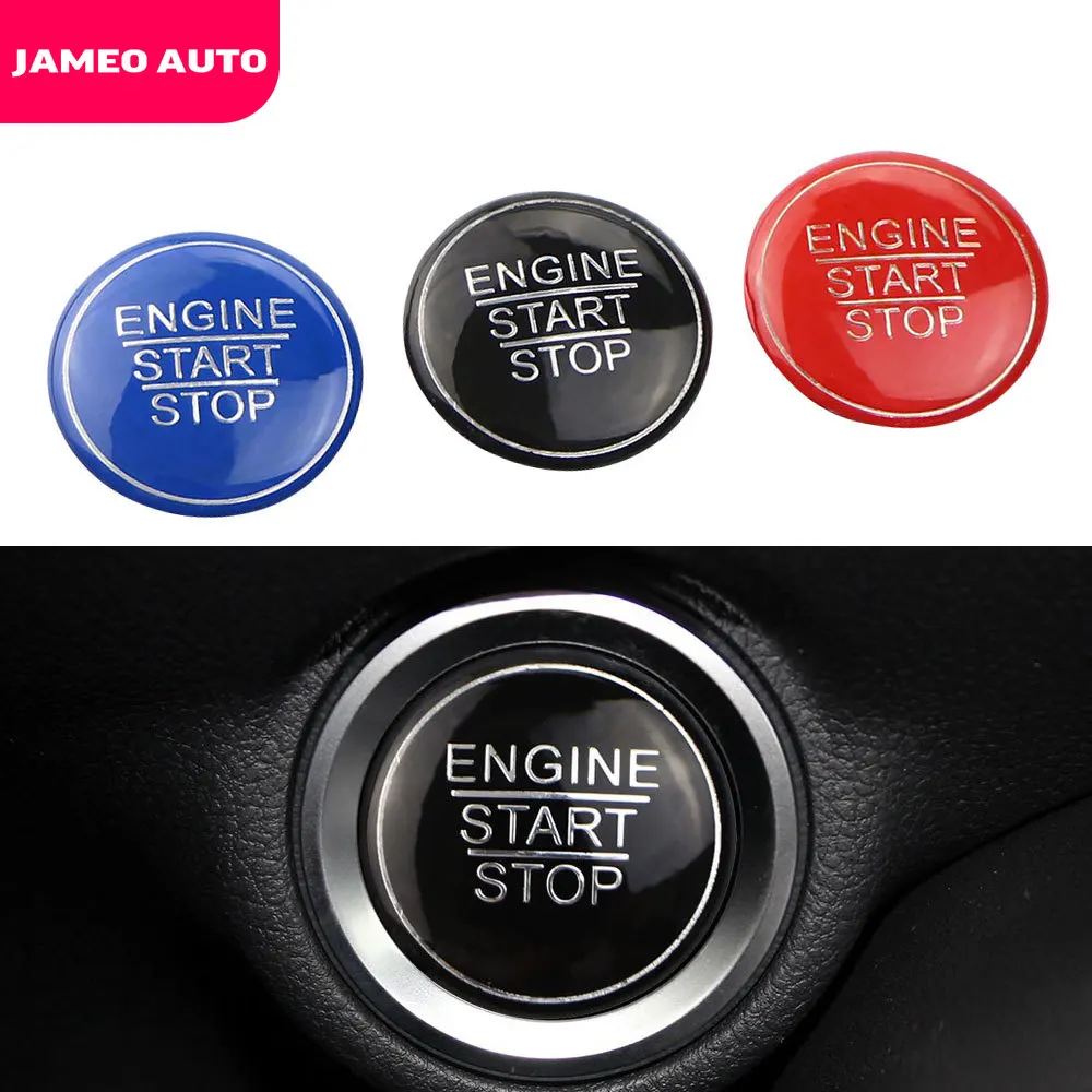 Jameo Auto Interior Smart One Key Start Stop Accensione Portachiavi Decorazione Cerchio Trim Per Toyota C-Hr Chr 2016-2021 Accessori