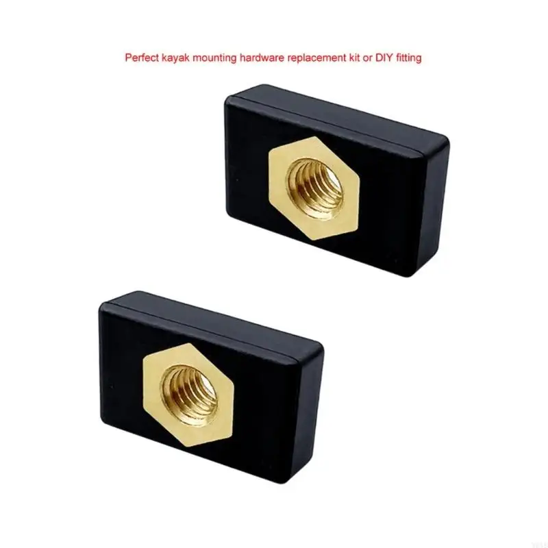 W0YB 6mm Kayak Track Coppers Nut Fishing Rod Holder Mounting Base Nut Enduring