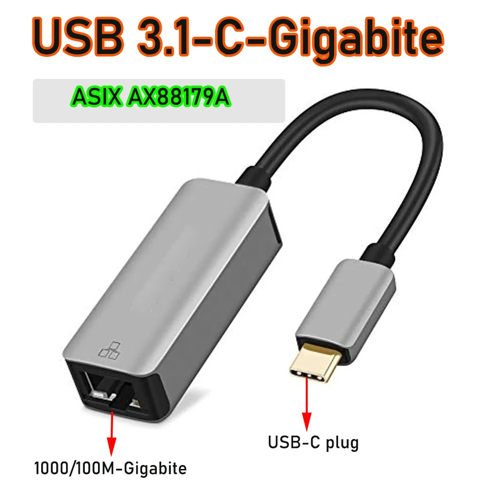 High-Speed USB-C Gigabit Ethernet Adapter