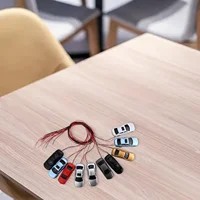 10 Pieces Model Car Train Home Garden 1:87 ~ 1:100 H0 In The Illuminated Model Car Train 45x16x11MM Model Building Accessories 1