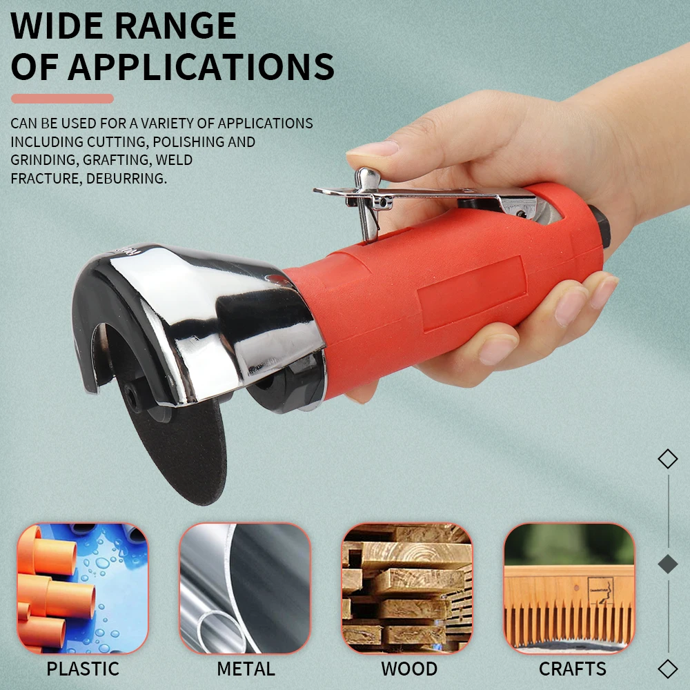 3 Inch Pneumatic Angle Grinder Wheel Air Grinder Tool for Metal Wood Cutting Pneumatic Tool Polishing Machine
