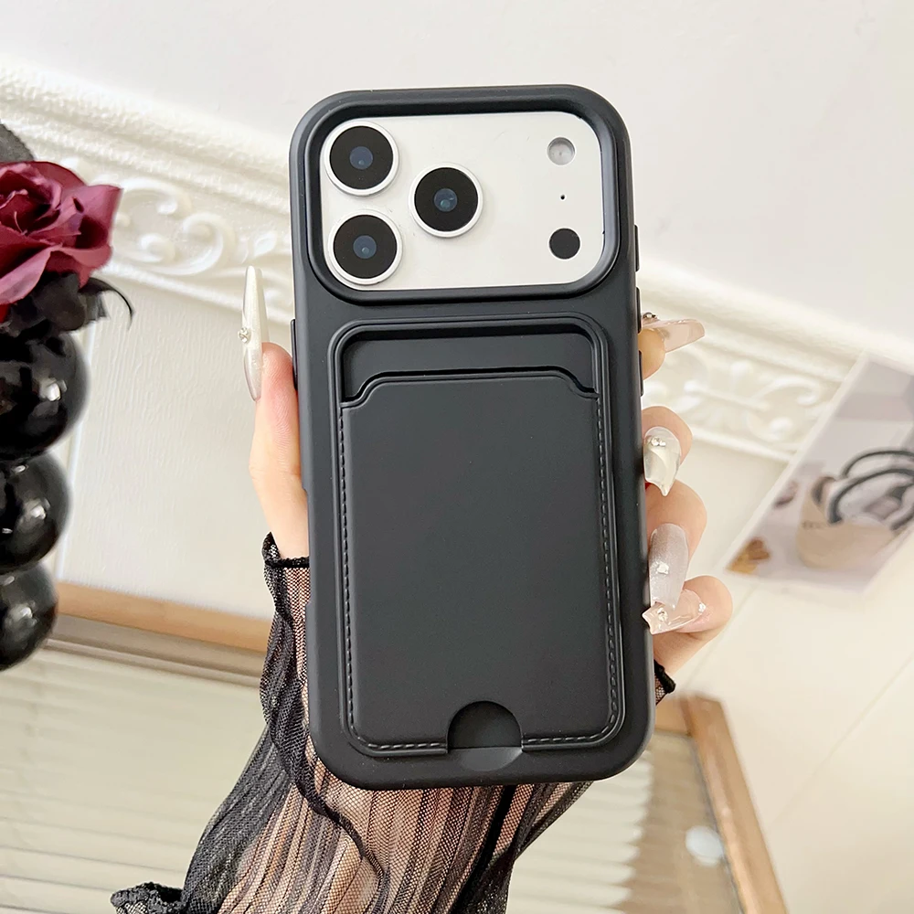 Premium Smartphone Case with Card Slot Holder and Cash Pocket - Soft Microfiber Lining, Durable TPU Cover