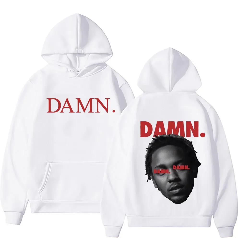 Rapper Kendrick Lamar Graphic Hoodies Music Album Poster Print Hip Hop Sweatshirts Men's Women Fashion Vintage Hoodie Streetwear