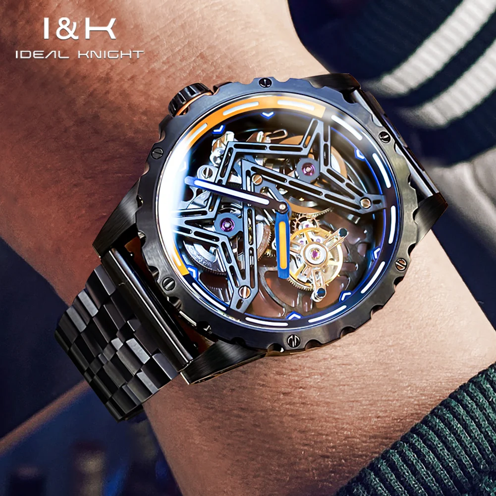 IDEAL KNIGHT Tourbillon Automatic Mechanical Watch for Men Fully Hollow High Quality Luxury Brand Watch (The Great Wall Series) 6