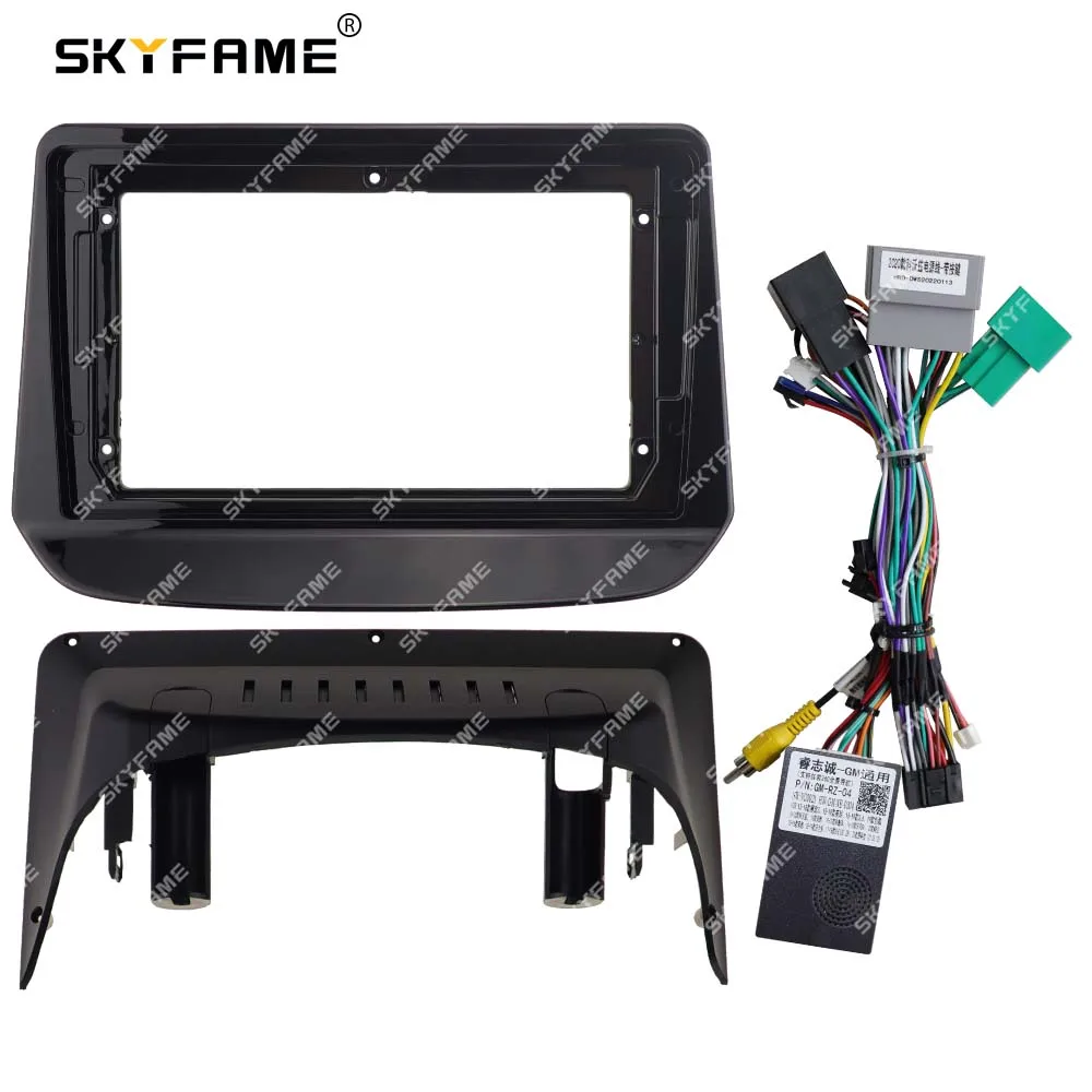 SKYFAME-Kit Adaptador Fascia Quadro Carro, Caixa Canbus,