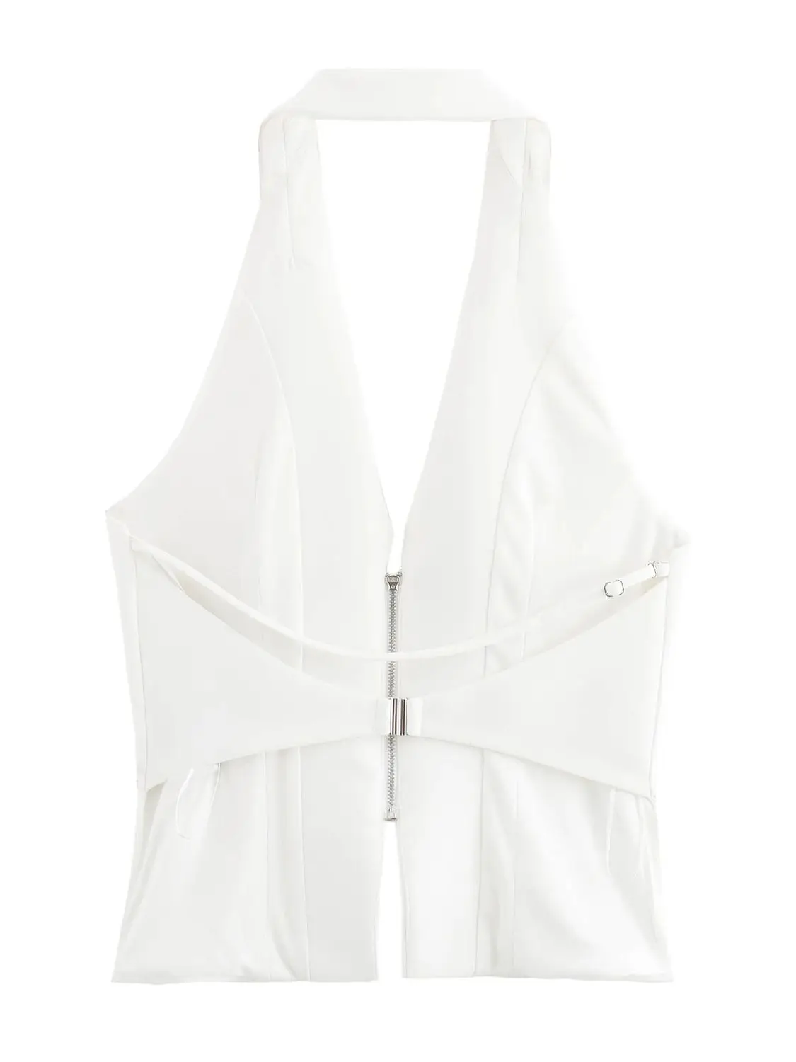 XNWMNZ 2024 Women Fashion Open Back Halter Neck Top Women V