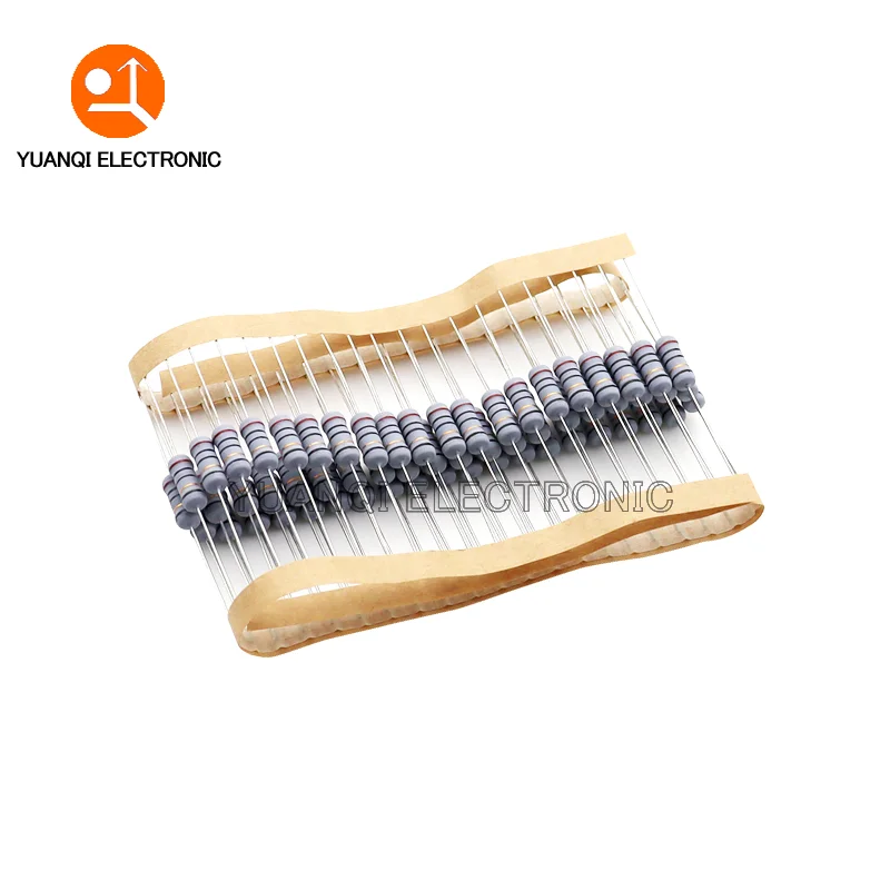 1W 5% Wire Wound Resistor Fuse Winding Resistance 0.1 0.22 0.33 0.5 1 2.2 3.3 4.7 5.1 6.8 10 15 22 47 68 100 200 510 ohm 20PCS wirewound resistor