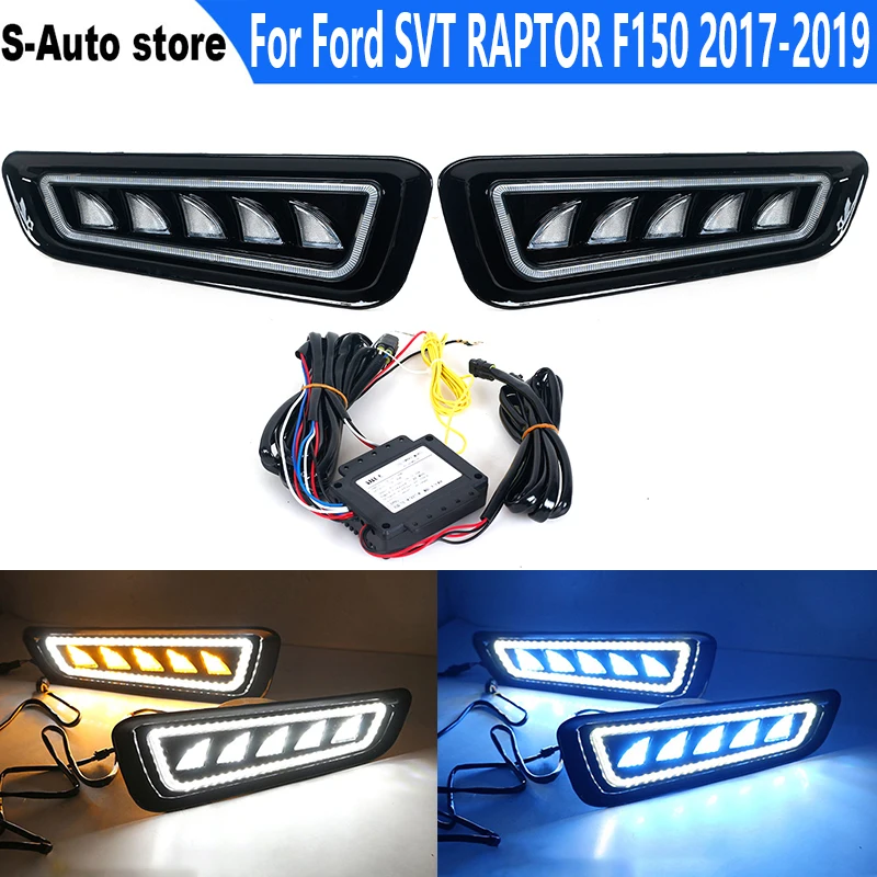 Pro Ford SVT RAPTOR F150 2017-2019 retrofit LED během dne běžecký světel návazce přední hojnost světel dedikované mlha světel