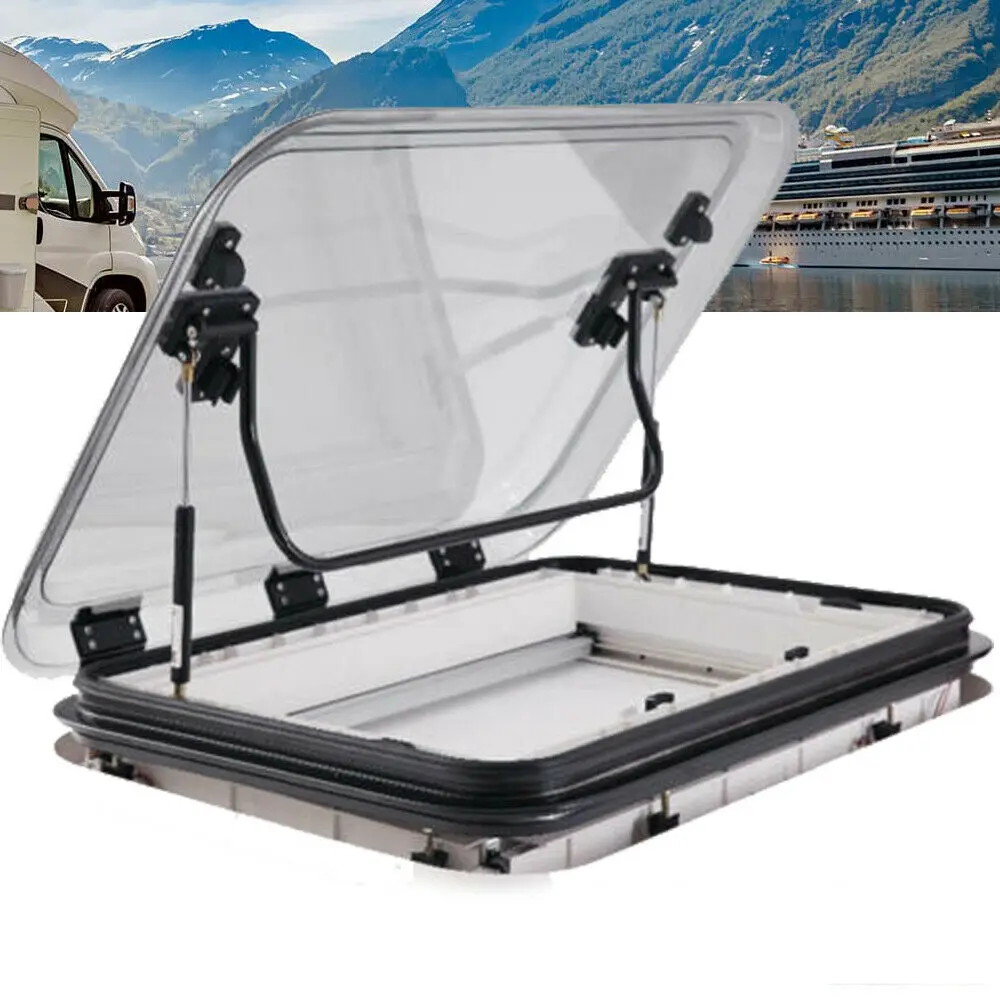 MG16SLCaravanRVSkylightRoofVentHatch500x500mmCutOutRoof