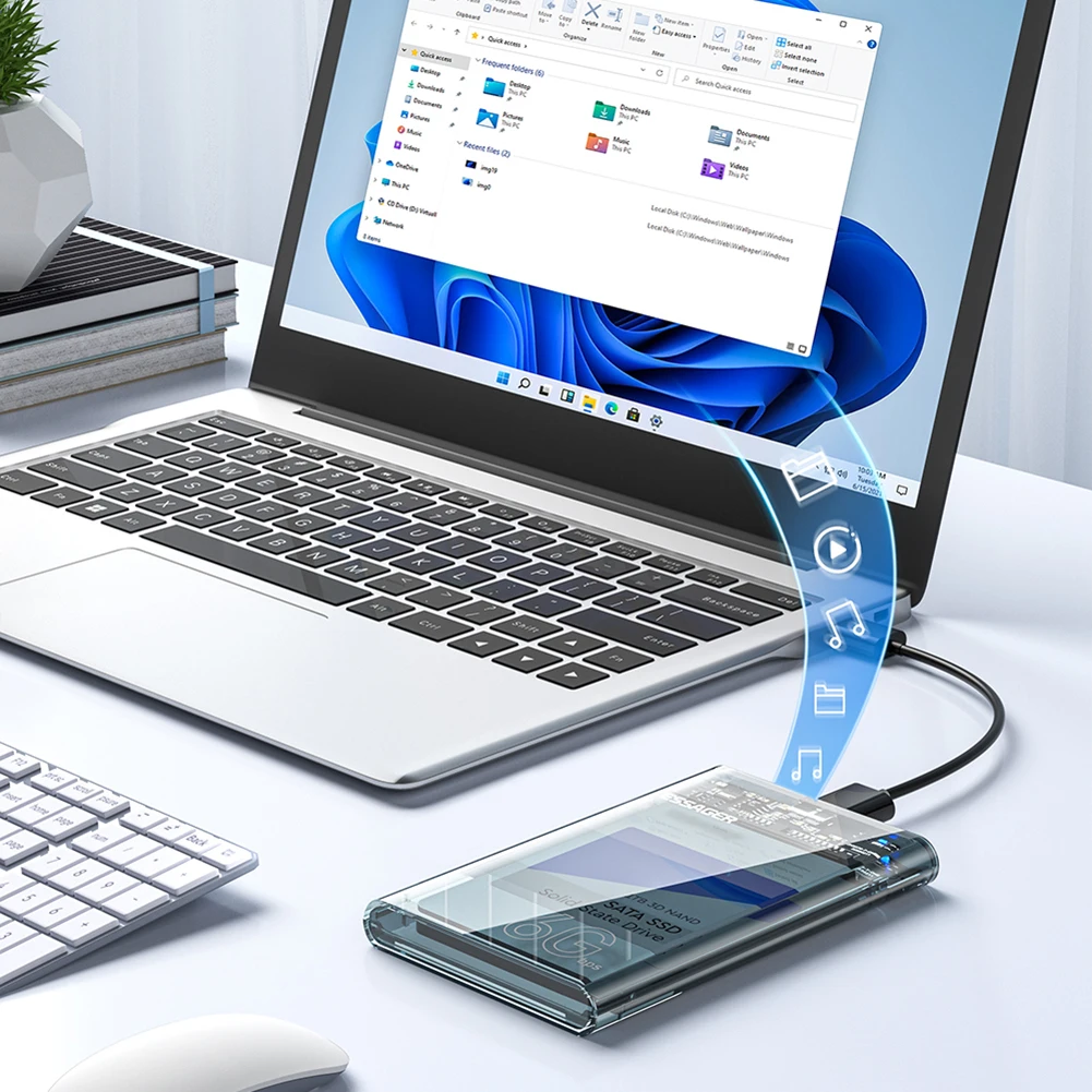 2.5 ġ SATA ڽ ϵ ũ Ŭ, ִ 6TB USB 3.0  ϵ ̺ ̽, 2.5 ġ 7/9.5mm SATA HDD SSD  ʿ 