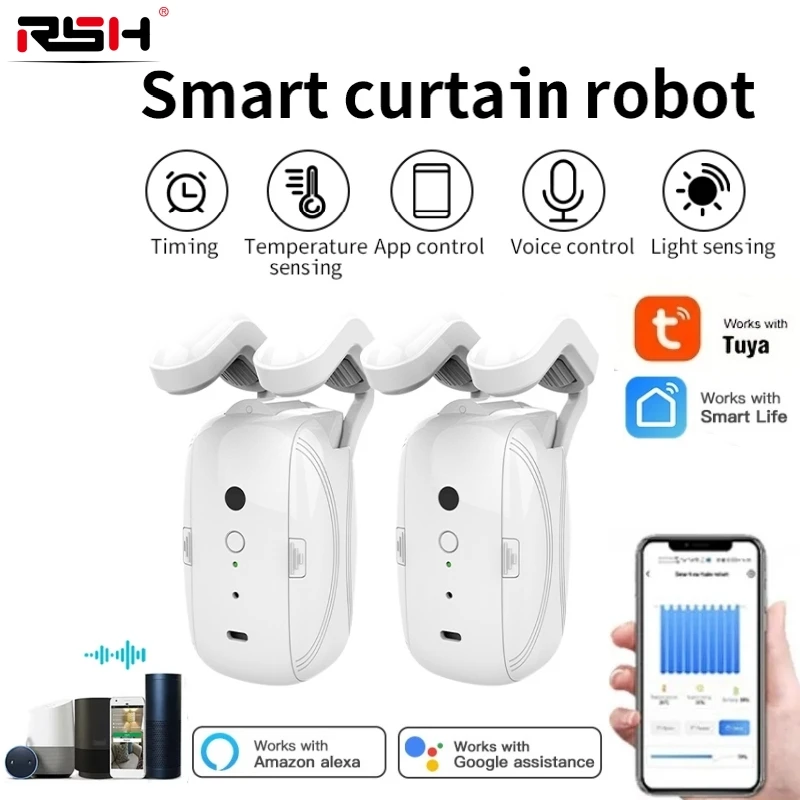 TuyaWifiBluetoothSmartCurtainsRobotWirelessAutomaticCurtain