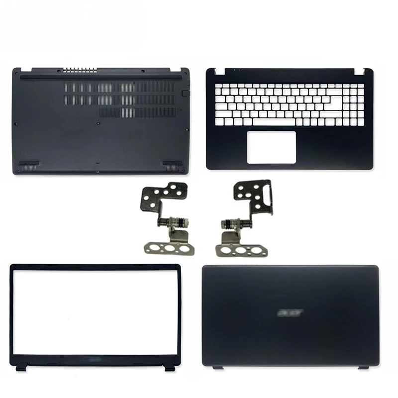 Enhanced LCD Cover Set for Laptops - Includes Rear Lid, Front Bezel, and Screen Hinges