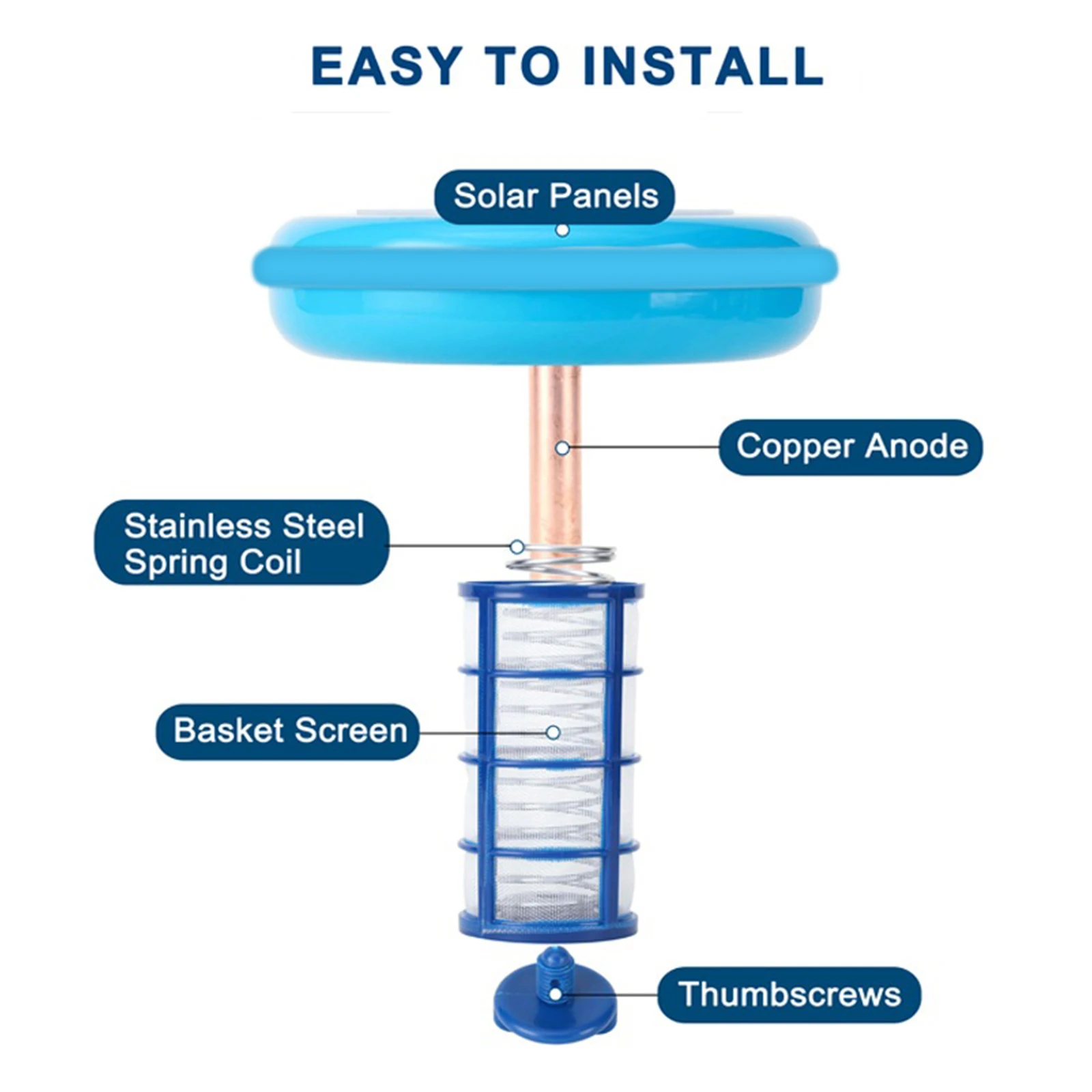 Swimming Pool Tub Water Purifier Solar Powered Ionizer Copper Silver Ion Cleaning Algae Remover for Underground Pool pool ionizer pool water purifier