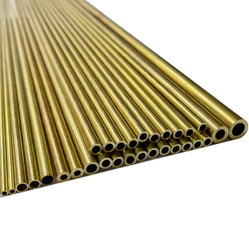 Brass Tube 1Pcs Length 500mm H62 Brass Tube Capillary OD 6/6.5/7/7.5/8/8.5/9/9.5/10/11/12/13/14/15mm Wall Thickness 0.2mm-3mm