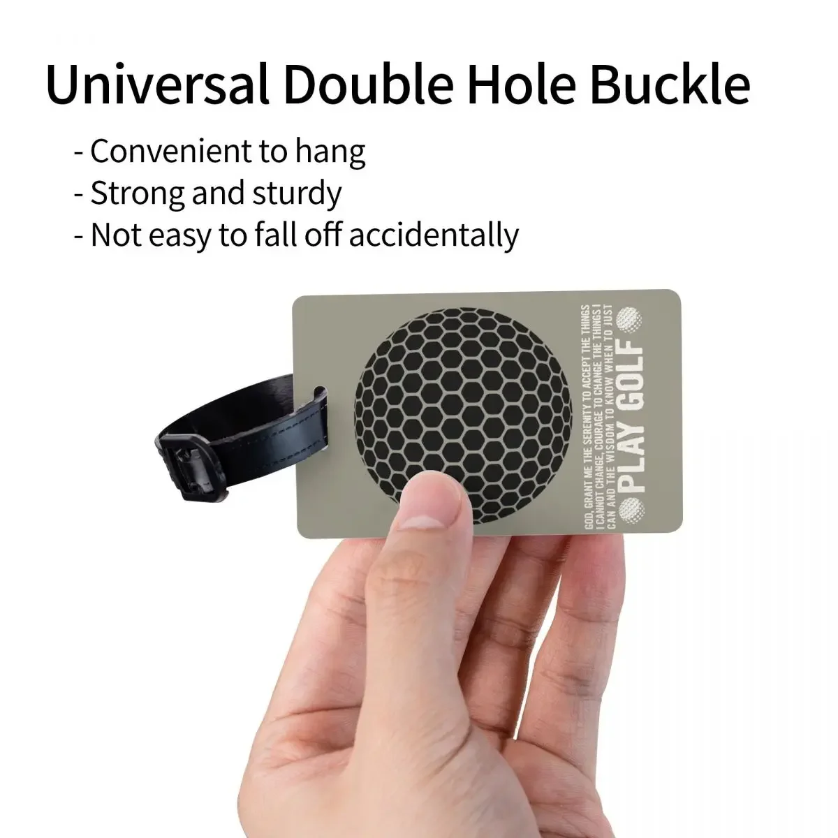 Luggage Tag Funny Golf Quote Name Card Privacy Cover ID Label for Travel Bag Suitcase