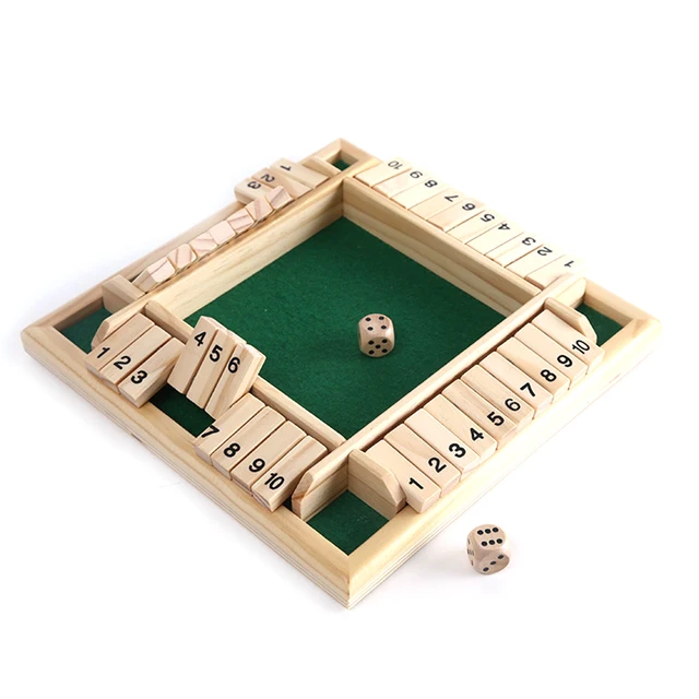 4-person Digital Flop Toys Montessori Wooden Toys For Kids Digital Flop With Dice Math Games Toy For Adults And Children’s 2