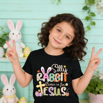 Children's 'Silly Rabbit Easter Is for Jesus' Christian T-Shirt