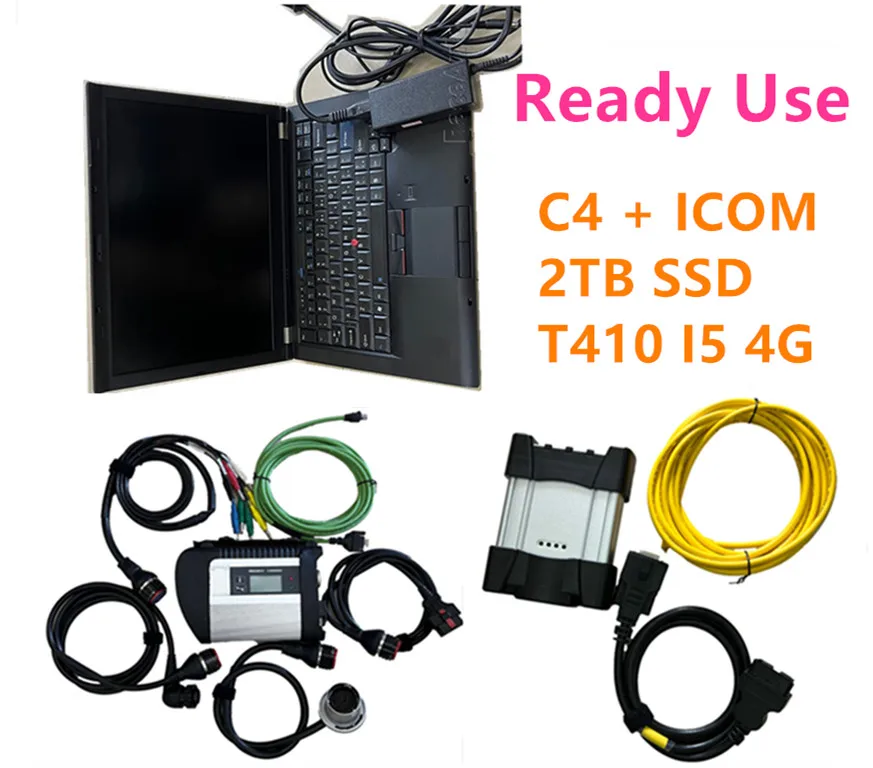 

2023.09V 2in1 Tools mb star c4 icom NEXT diagnostic Code Scanner Multiplexer and cables laptop T410 4g for BMW for Mers Vehicles