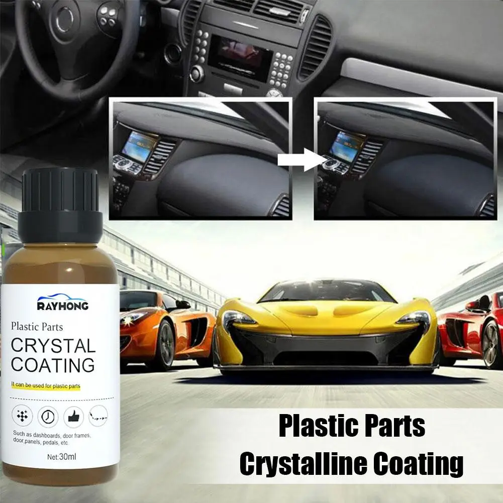 

Plastic Parts Crystalline Coating Waterproof Accessories Retread Scratch Polish Cleaner For Door Frames,door Panels,pedals E5X0