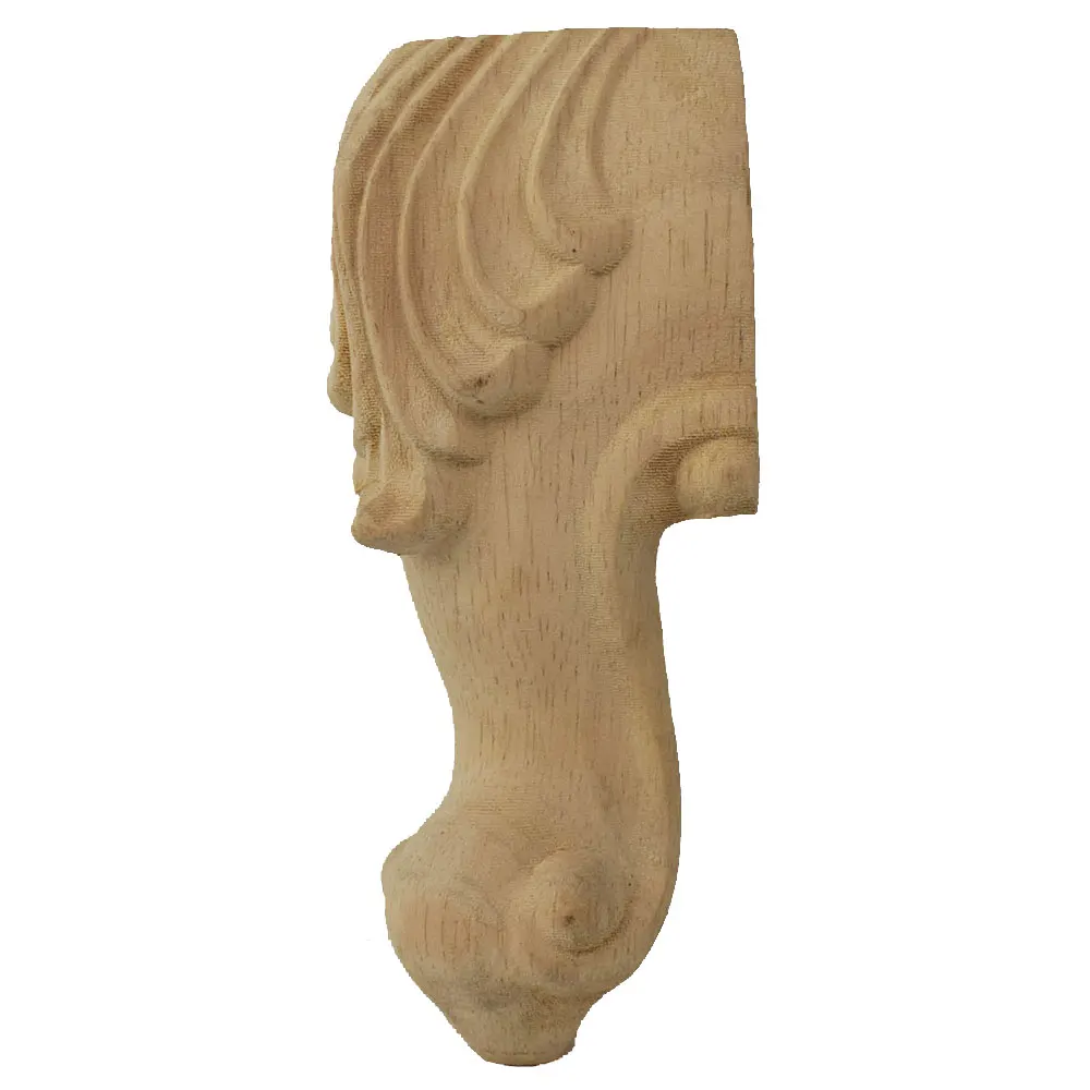Description Picture 4 of item2Pcs Solid Unfinished Carved Wood Furniture Legs Replacement Sofa Couch Chair Ottoman Coffee Table Cabinet Furniture Wood Feet