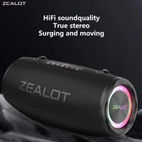 ZEALOT S87 80W Wireless Speakers, Outdoor Portable Subwoofer Speaker, IPX 5, Hifi Sound quality, RGB light, Long Battery Life. - Image 4