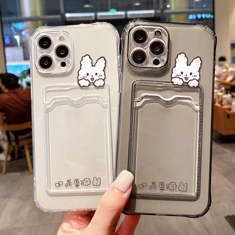Universal Card Holder Wallet Phone Case - Premium Soft Silicone Cover