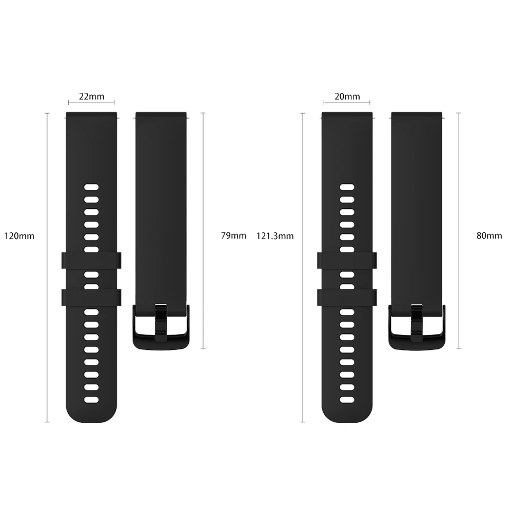 Silikon 20 mm 22 mm Uhrenarmband für Garmin Vivoactive 6 5 3 Armband Forerunner 570 265 255 245 165 Music Venu 3 2 Sq2 Sportarmband – Detail 3